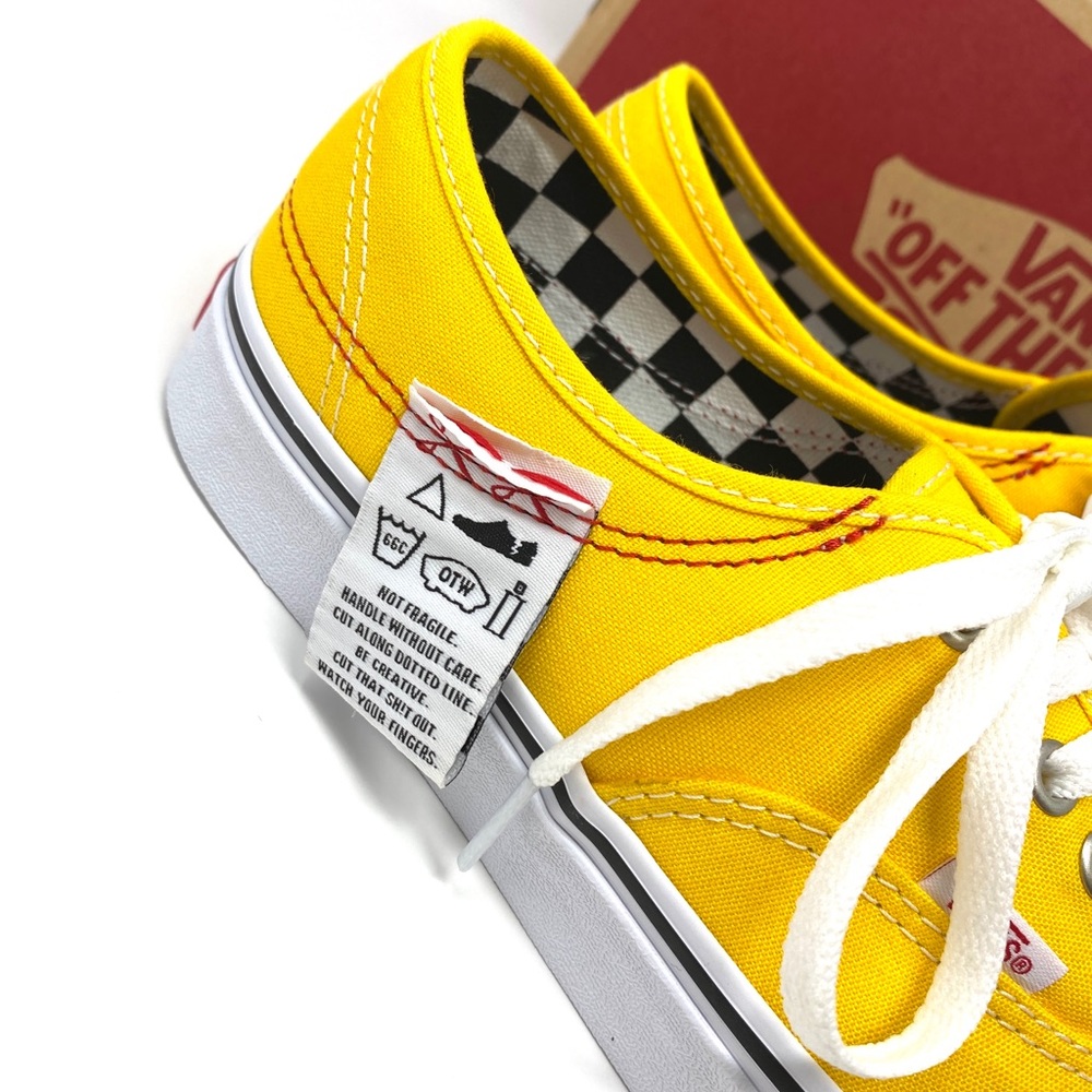 🌹 Spring Sale 🌹 VANS Authentic Hc Diy Lemon Canvas Women's Size 7 VN0A4UUC1AE - Picture 2 of 15